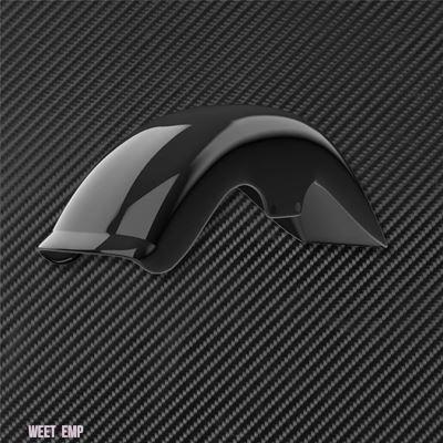 互換品 ハーレー ダビッドソン フロントフェンダー用マッドガードカバー 光沢ブラックABSプラスチック製 ソフテイルファットボーイFLSTFB FLSTF 2006年