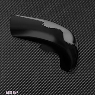 互換品 ハーレー ダビッドソン フロントフェンダー用マッドガードカバー 光沢ブラックABSプラスチック製 ソフテイルファットボーイFLSTFB FLSTF 2006年