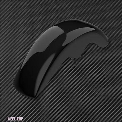 互換品 ハーレー ダビッドソン フロントフェンダー用マッドガードカバー 光沢ブラックABSプラスチック製 ソフテイルファットボーイFLSTFB FLSTF 2006年