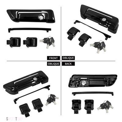 互換品 FLH サドルバッグロックキット ツーリング用エレクトラグライド ハーレー ダビッドソン ツアープラック トランクヒンジ_5