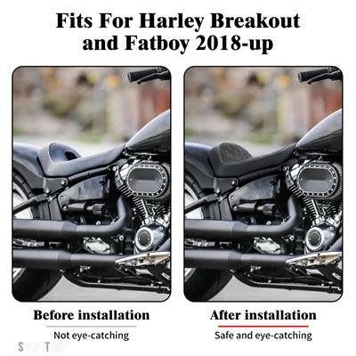 互換品 ハーレー ダビッドソン ソフテイル Fatboy FLFBS ブレイクアウト FXBRS 2018年式以降用 ダイヤモンドブラック ロープロファイルフロントクッショ_2