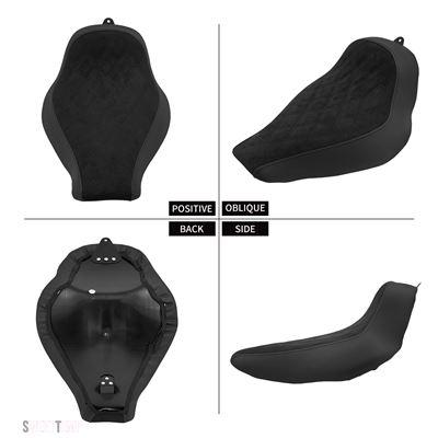 互換品 ハーレー ダビッドソン ソフテイル Fatboy FLFBS ブレイクアウト FXBRS 2018年式以降用 ダイヤモンドブラック ロープロファイルフロントクッショ_3