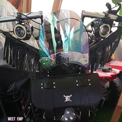 互換品 1985年〜2007年V-max Vmax 1200 VMX1200 Virago XV 250 535 XV535 XV250用 ヤマハ 固定フロントフォークマウントスクリーン_9