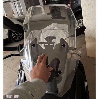 互換品 BMW 2018 2019 2020 2021 2022 C400 X C 400X フロントガラス用 延長ライズ ウィンドシールド ダブルバブル スモーク_6