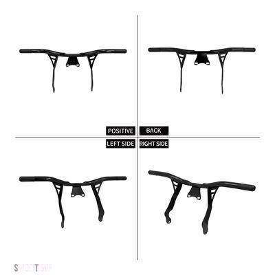 互換品 ハーレー ダビッドソン フロントクラッシュバーブラック ハイウェイエンジンガードプロテクター ツーリングロードグライドFLHT FLHX ロードキン