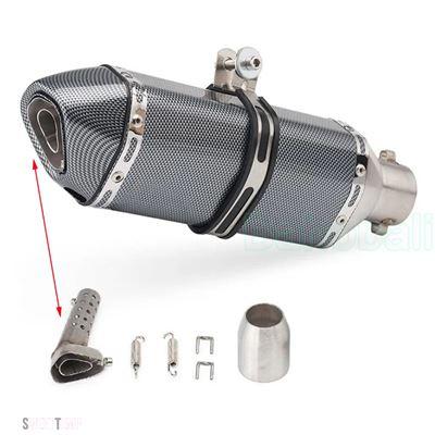 互換品 ホンダ 51mm 汎用エキゾーストマフラー ステンレススチールパイプ エスケープ モディファイド DBキラー Z900 MT07 NK400 Ninja250 R3用