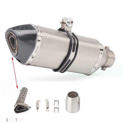 互換品 ホンダ 51mm 汎用エキゾーストマフラー ステンレススチールパイプ エスケープ モディファイド DBキラー Z900 MT07 NK400 Ninja250 R3用