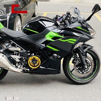 互換品 カワサキ クリアクラッチカバー ニンジャ400 Z400 Ninja400 2018-2023 2022年エンジンプロテクターガードスプリングリテーナープリプレッシャー