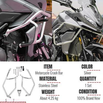 互換品 Tiger Sport 660 2022 エンジンガードプロテクター トライアンフ 2023用 クラッシュバーバンパーセーフティケージ転倒防止_2