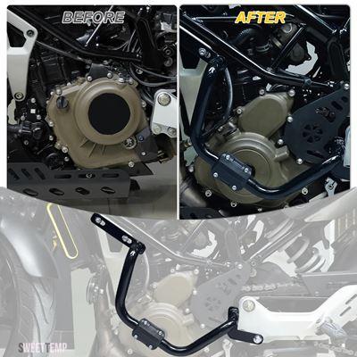 互換品 ハスクバーナ Vitpilen Svartpilen 250 401 2020年〜2023年用エンジンガード ハイウェイクラッシュバー フレームプロテクター バンパーガードブ