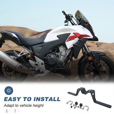 互換品 スズキ V-ストローム 1000/1000XT DL1000 アドベンチャー用 ローワー ドライビングライト マウント 補助ライト ブラケット フォグランプ ブラケ_5