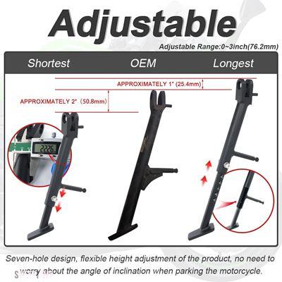 互換品 カワサキ アジャスタブルキックスタンド サイドスタンド 適合車種 Ninja 400 Ex400/e-1 ABS Z400 Z e-1 ABS Ninja 500 Z500 Eliminator 450