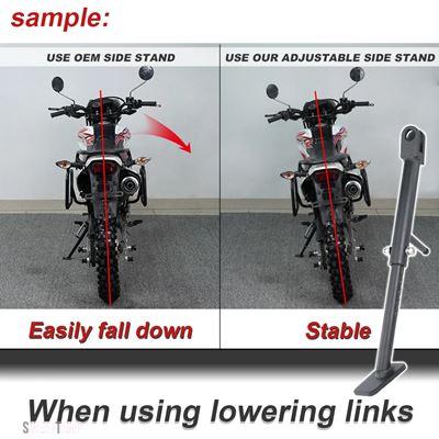 互換品 カワサキ アジャスタブルキックスタンド サイドスタンド 適合車種 Ninja 400 Ex400/e-1 ABS Z400 Z e-1 ABS Ninja 500 Z500 Eliminator 450