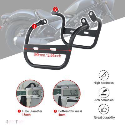 互換品 REBEL CMX 250 CMX300 500 サドルバッグブラケット ホンダ パニアラック サイドキャリア アフターマーケット 2017年-2023年 2024年用_2