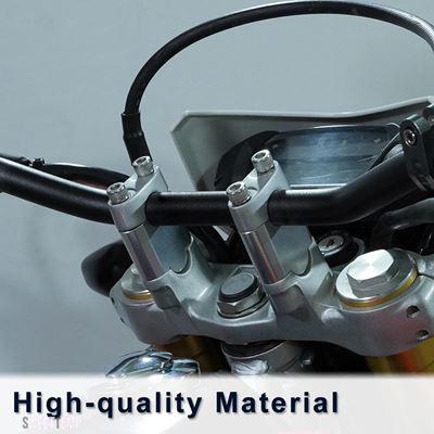 互換品 スズキ DR125 DR200 DR250 DR350 DR600 DR650R DR750 DR800用 7/8\" 22mmハンドルバー用ファットバーライザー マウントライザー アルミニウム製"_11