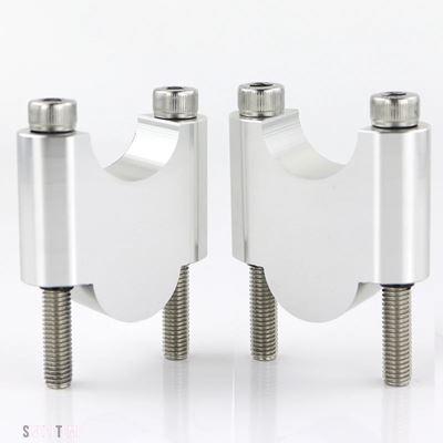 ブランド登録なし - 取り替えっこ品 KTM 690 950 990 LC 625 640 660 SMC SM SMR Enduro R 890 SMT 28粍 1 8\"ハンドルバーライザー マウント ファットバーライザ"