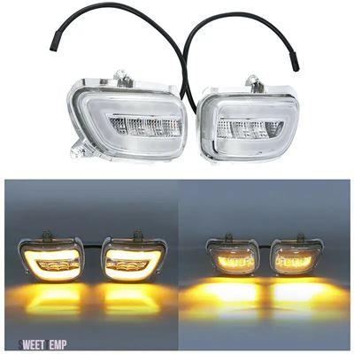 互換品 ホンダ Goldwing GL1800 GL 1800 2001年-2017年 F6B 2013年-2017年用 フロント LED ウインカー