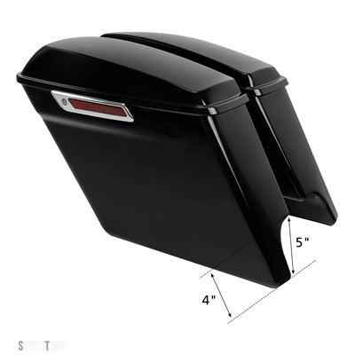 互換品 ハーレー ダビッドソン 4"ストレッチエクステンションサドルバッグ サドルバッグ ツーリング ロードキング ストリートエレクトラグライド 2014年