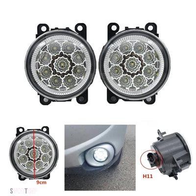 互換品 三菱 2個入りフォグランプ DRL照明 LEDライト L200 OUTLANDER 2 PAJERO 4 GALANT Grandis カースタイリングハロゲンランプ_7