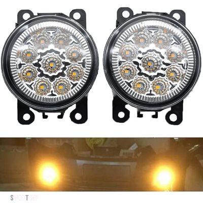 互換品 三菱 2個入りフォグランプ DRL照明 LEDライト L200 OUTLANDER 2 PAJERO 4 GALANT Grandis カースタイリングハロゲンランプ_8