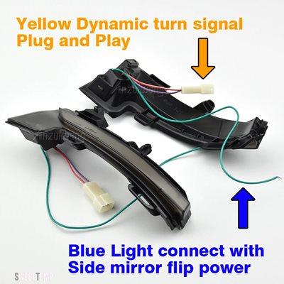 互換品 フォルクスワーゲン サイドミラーフラッシャーインジケーター T-roc Troc T-cross用LEDダイナミックターンシグナルウィンカーライト シュコダ_8