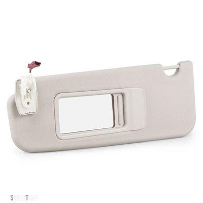 互換品 右ハンドル＆左側乗客用 ミラー＆ライト付き 2011年〜2015年用 BMW F10 F11 F18 51167248857 51167248858 ベージュサンバイザー 5シリーズ_6