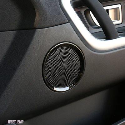 互換品 ランドローバー ディスカバリー スポーツ 2015-2019用 ABS シルバー カーサイドドア オーディオスピーカーカバー 装飾用インテリアカーアクセサ_10