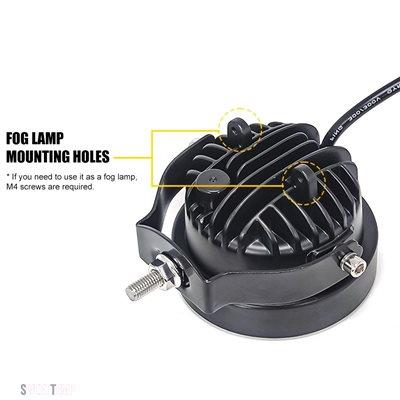 互換品 バイク パーツ 4"LEDワークライトバー12Vスポットライト4x4オフロードアクセサリーLEDヘッドライトフォグランプオートバイ用ジープトラックATV用_5