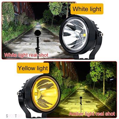 互換品 バイク パーツ 4"LEDワークライトバー12Vスポットライト4x4オフロードアクセサリーLEDヘッドライトフォグランプオートバイ用ジープトラックATV用_6