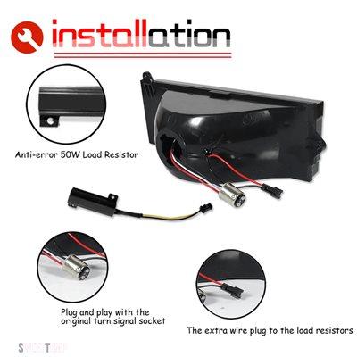 互換品 ジープ スイッチバック LEDアンバーフロントバンパートーンスイッチライト w/ホワイトDRL パーキングライトアセンブリ  チェロキーコマンチワゴ_4