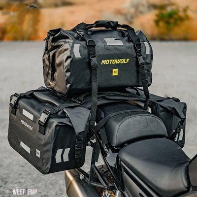 互換品 バイク パーツ オートバイ用ドライバッグ 30L/40L/66L 防水ロールパックバッグ バイク用サドルバッグ サドルパニア ユニバーサルバイク用リアサ
