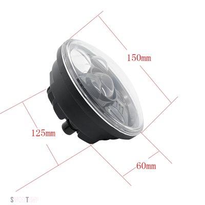 互換品 ハーレー ダビッドソン 5.75" 5 3/4 LED オートバイのヘッドライト ブラック スポーツスター 1200 XL1200L カスタム XL1200C 883 XL883 883L XL_2