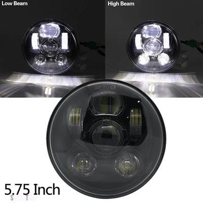 互換品 ハーレー ダビッドソン 5.75" 5 3/4 LED オートバイのヘッドライト ブラック スポーツスター 1200 XL1200L カスタム XL1200C 883 XL883 883L XL_4