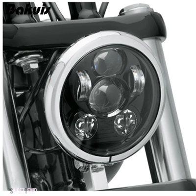 互換品 ハーレー ダビッドソン 5.75" 5 3/4 LED オートバイのヘッドライト ブラック スポーツスター 1200 XL1200L カスタム XL1200C 883 XL883 883L XL_5