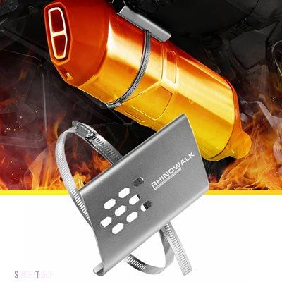 互換品 バイク パーツ オートバイ用排気管プロテクター ヒートシールドカバー 1個または2個入り ユニバーサルモーターガード やけど防止カバーアクセサ_6