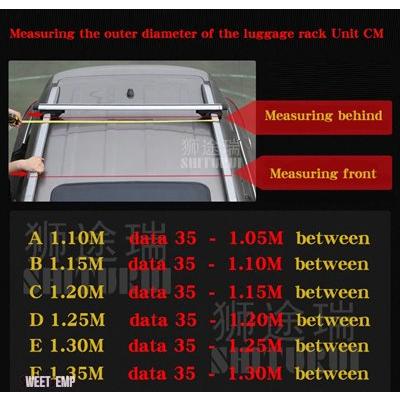 互換品 トヨタ 汎用 135CM カールーフラック クロスバー クロスバー 75kg 150LBS ランドクルーザープラド J150 J120 rav 4Runner カローラワゴン lc200用_11