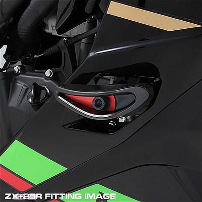 互換品 フレームスライダーキット カワサキ  ニンジャ ZX-4R SE ZX-4RR ZX-25R 2021-2024 フレームスライダープロシールドクラッシュスキッドパッドガー_8