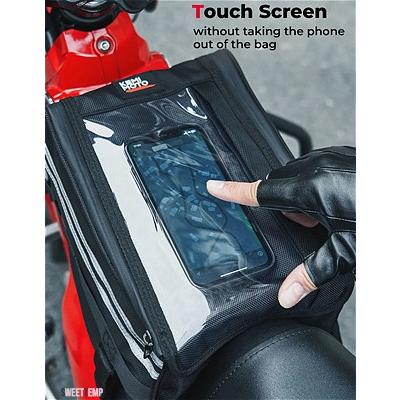 互換品 CT125 センターバッグホンダ ハンターカブトレイル 125 2022-2023 ツールバッグ収納袋キャリアパニア反射ストリップ_3