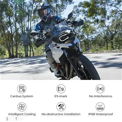 互換品 E マーク承認ヘッドライト BMW F650GS F700GS F800GS ADV F800R ライトフル LED ヘッドライトアセンブリ