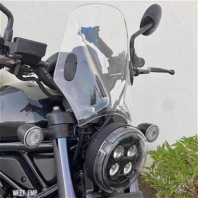互換品 ベネリ LEONCINO 250 2020-2024 LEONCINO 500 カスタムコンパクトスポーツウインドディフレクターレトロフロントガラス汎用_7