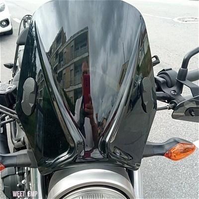 互換品 ベネリ LEONCINO 250 2020-2024 LEONCINO 500 カスタムコンパクトスポーツウインドディフレクターレトロフロントガラス汎用_8