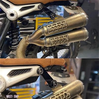 互換品 BMW R 9 T R9T スクランブラーアルミ高マフラーホルダー排気システム接続固定ブラケットアクセサリー_6