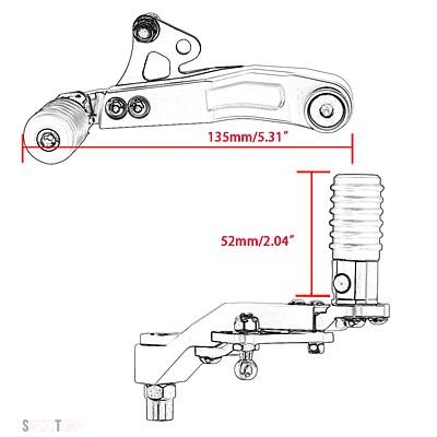 互換品 折りたたみギアシフターシフトペダルレバー BMW F750GS F850GS F 750GS 850GS F850 GS ADV 2018 2019 2020 2021_8