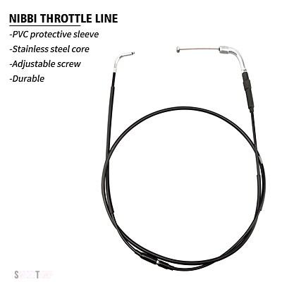 互換品 NIBBI スロットルケーブル 180 CM汎用 アクセルガススロットルキャブレターチョークケーブル GY6 エンジンスクーター ピットバイク_10