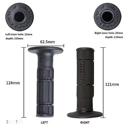 互換品 NIBBI 5 色モトクロスハンドルグリップ 7/8 \"ホンダ   ヤマハダートピットバイク 22 MM 24 MMゴムゲルブレーキハンドハンドルバー"_6
