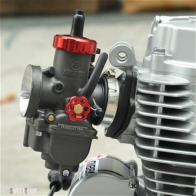 互換品 NIBBI PWK24 26 28MMPE GY6 キャブレターフランジマニホールド