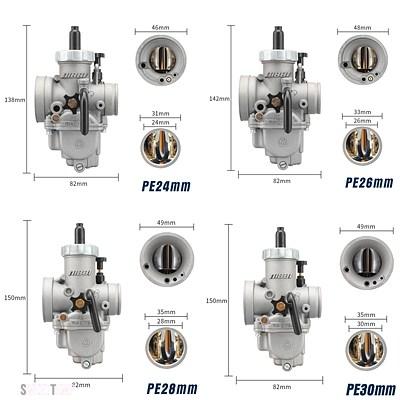 互換品 NIBBI PE24MM 26 MM 28 30 100CC-250CC ATV MMジェット泡エア
