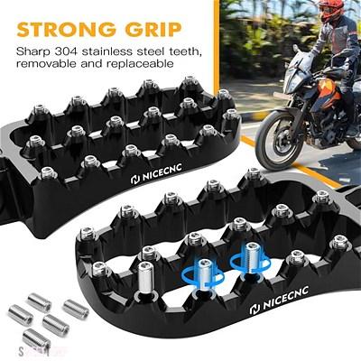 互換品 KTM 390 アドベンチャー 390 ADV 2020-2023 2024 2022 拡大フットレストフットペグペダルアルミフラットフットペグ
