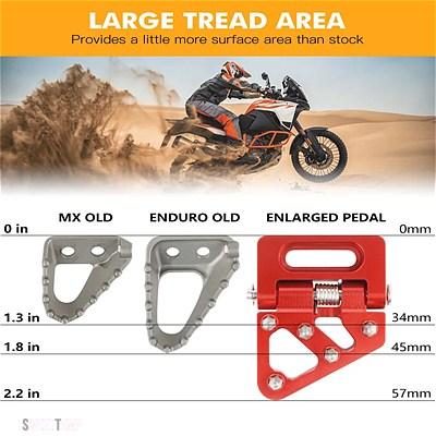互換品 折りたたみリアブレーキペダルステップチッププレートベータ RR 300 RR-S 250 390 430 450 480 500 X-TRAINER 300 2013-2023 GASGAS KTM SHERCO_7