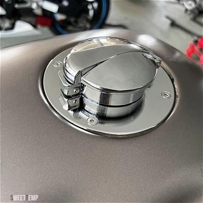 互換品 BMW K100 K100LT K100RS K100RT K 100 K75 K1 CNC アルミ燃料タンクガスキャップカバー回転オープンすぐ